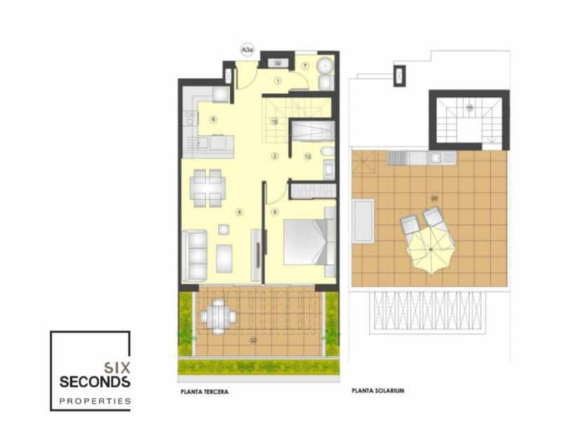 1 chambre Penthouse à vendre à Torrevieja avec piscine - 268 000 € (Ref: 9645652)