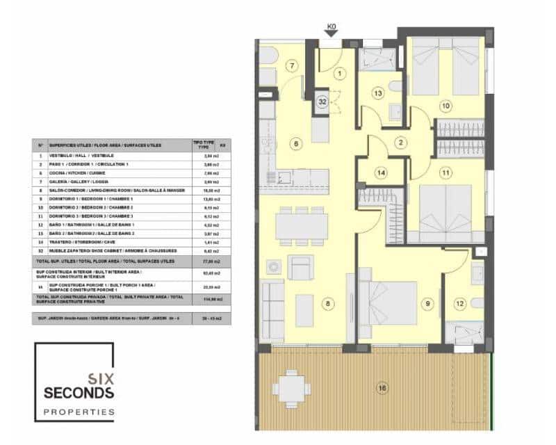 3 Zimmer Haus zu verkaufen in Torrevieja mit Pool Garage - 371.000 € (Ref: 9720615)