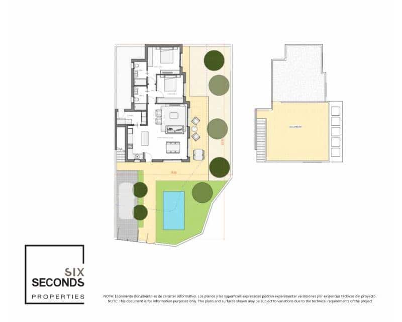 2 bedroom Villa for sale in Fuente Alamo de Murcia - € 297,900 (Ref: 9733790)