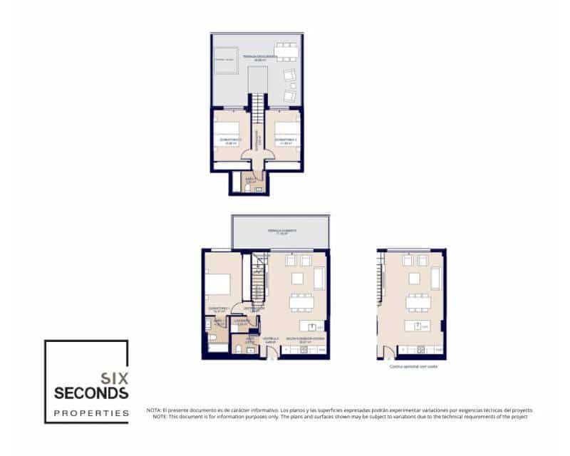 Ático de 3 habitaciones en La Villajoyosa / Vila Joiosa en venta con piscina - 635.200 € (Ref: 9770088)