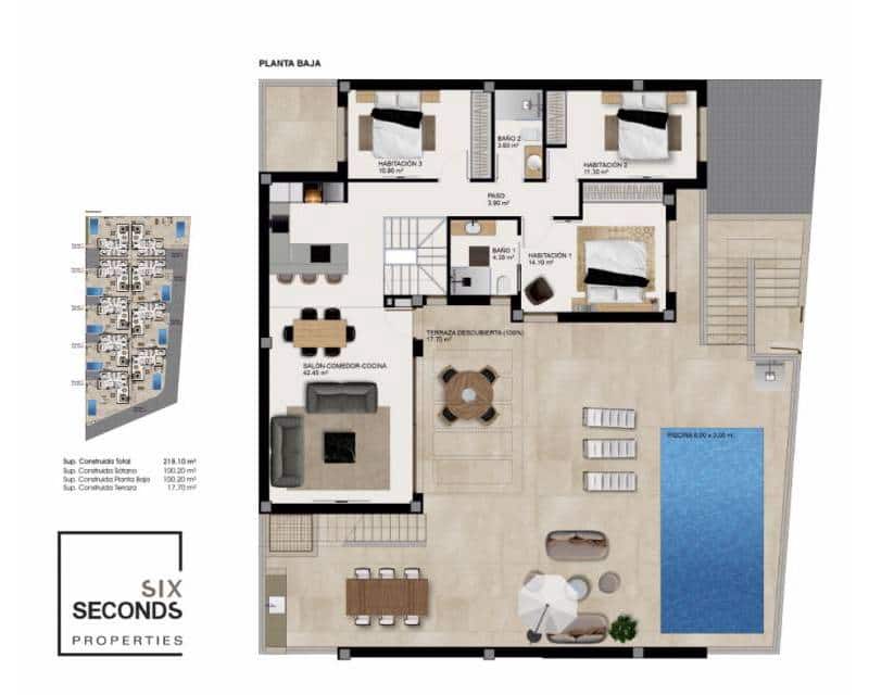 3 soveværelse Villa til salg i Rojales med swimmingpool garage - € 615.000 (Ref: 9770921)