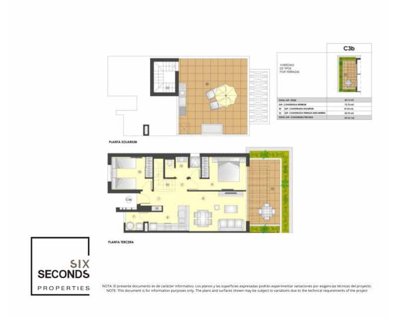 2 slaapkamer Penthouse te koop in Torrevieja met zwembad - € 344.000 (Ref: 9770928)