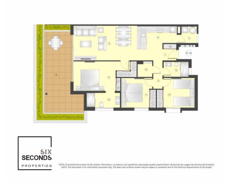 3 slaapkamer Appartement te koop in Torrevieja met zwembad - € 391.000 (Ref: 9771018)