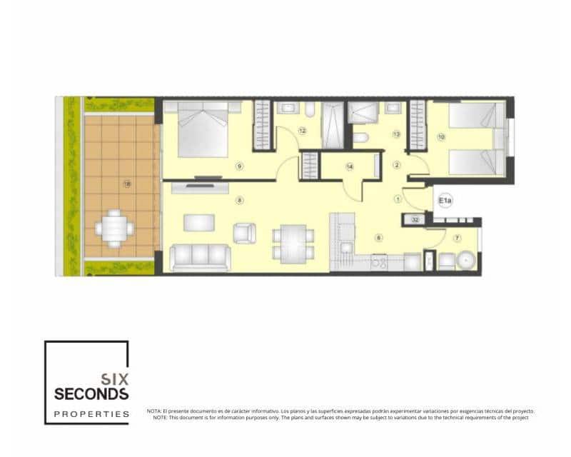 2 soveværelse Lejlighed til salg i Torrevieja med swimmingpool - € 301.000 (Ref: 9771019)