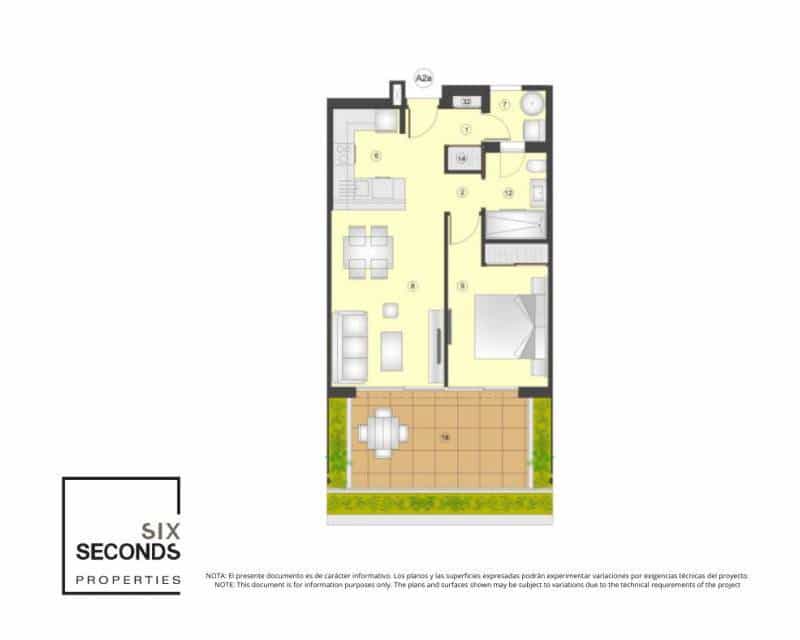 1 soverom Leilighet til salgs i Torrevieja med svømmebasseng - € 262 000 (Ref: 9771020)