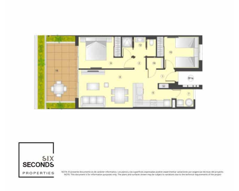 2 soverom Leilighet til salgs i Torrevieja med svømmebasseng - € 298 000 (Ref: 9771022)