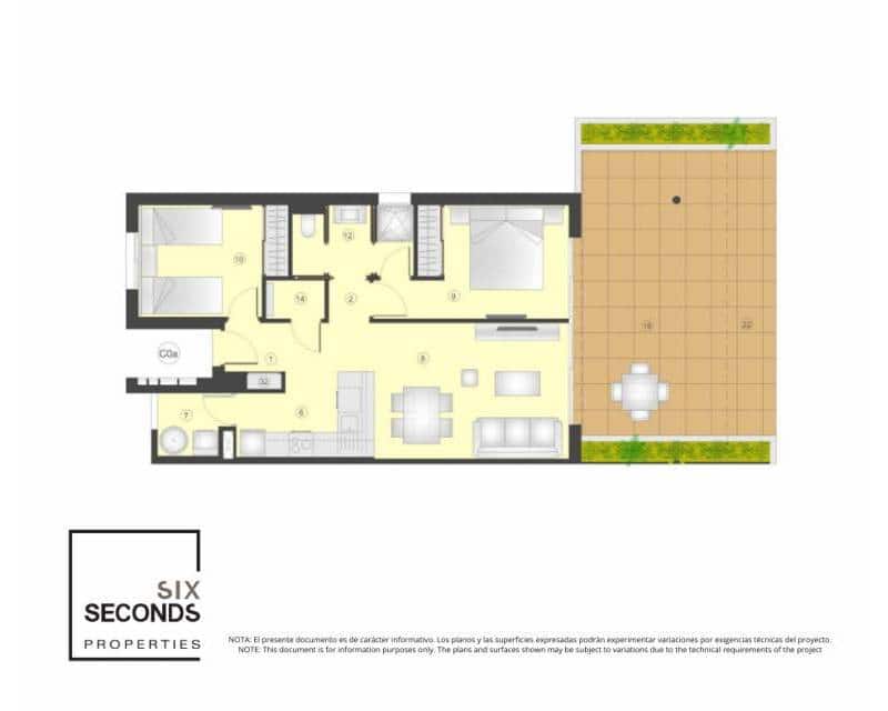 2 makuuhuone Huoneisto myytävänä paikassa Torrevieja mukana uima-altaan - 307 000 € (Ref: 9776963)