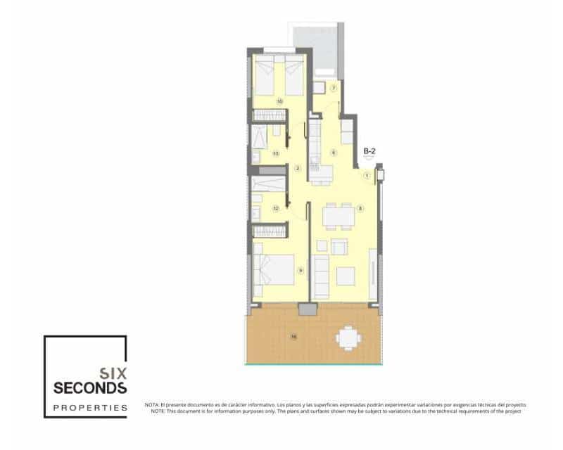 2 sovrum Lägenhet till salu i Benidorm med pool - 497 000 € (Ref: 9777135)