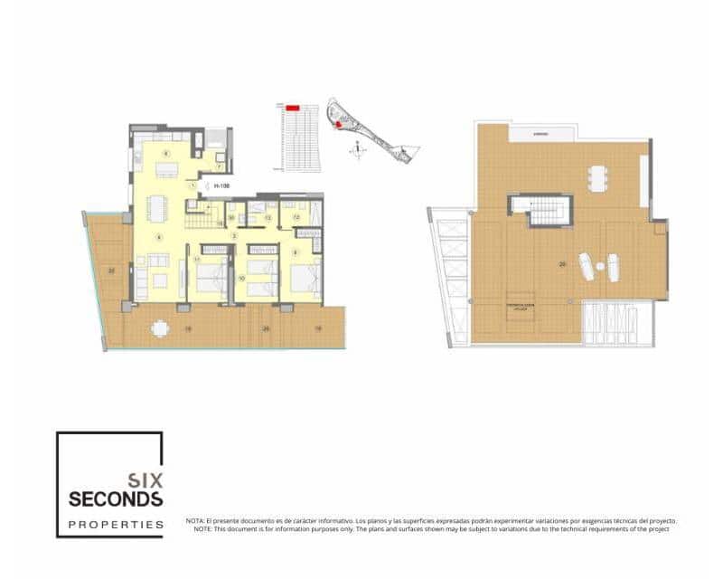 3 chambre Penthouse à vendre à Benidorm avec piscine - 800 000 € (Ref: 9777262)