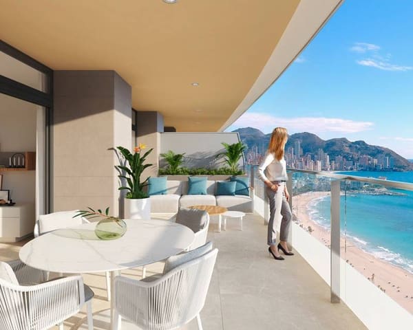 3 sovrum Lägenhet till salu i Playa Poniente, Benidorm med pool - 925 000 € (Ref: 9778465)