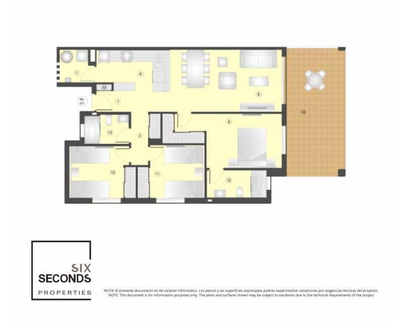 3 soveværelse Lejlighed til salg i Pulpi med swimmingpool - € 252.000 (Ref: 9779109)