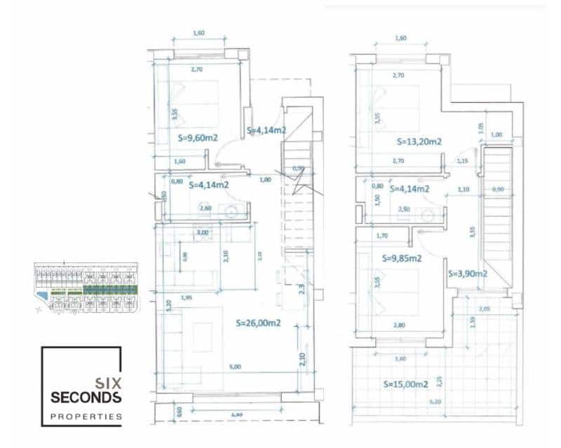 3 chambre Villa/Maison Mitoyenne à vendre à Ciudad Quesada avec piscine - 359 900 € (Ref: 9797643)