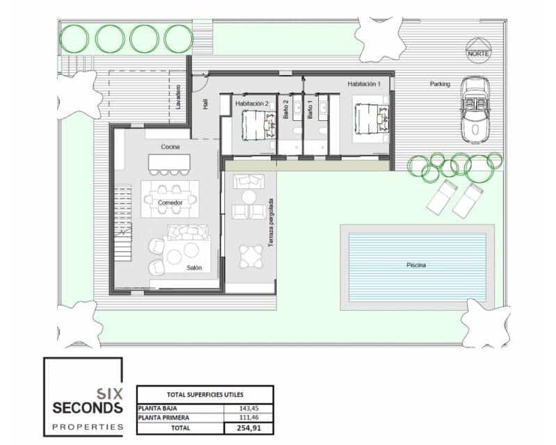 Chalet de 3 habitaciones en Ciudad Quesada en venta con piscina garaje - 749.000 € (Ref: 9829614)