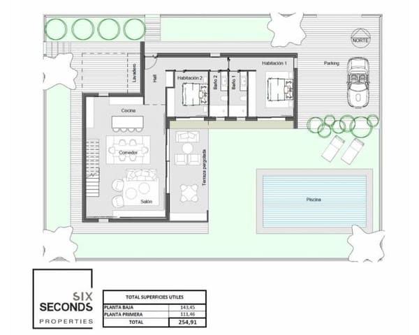 Chalet de 3 habitaciones en Ciudad Quesada, Rojales en venta con piscina garaje - 749.000 € (Ref: 9829614)