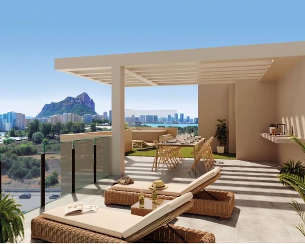 3 makuuhuone Kattohuoneisto myytävänä paikassa Levante - Playa Fossa, Calpe / Calp mukana uima-altaan - 800 000 € (Ref: 9829615)