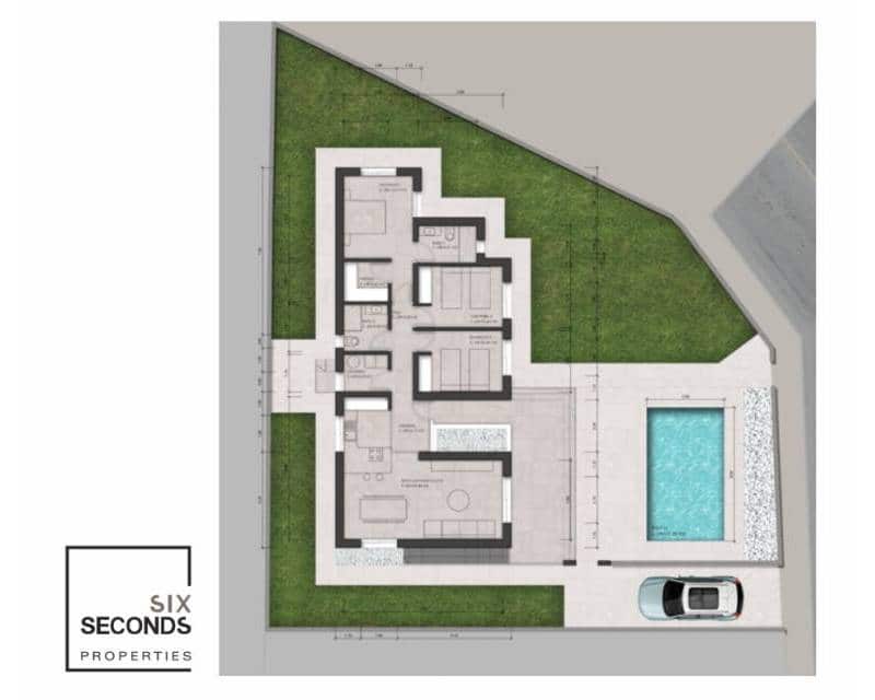 3 sypialnia Willa na sprzedaż w Ciudad Quesada z basenem garażem - 749 500 € (Ref: 9832057)