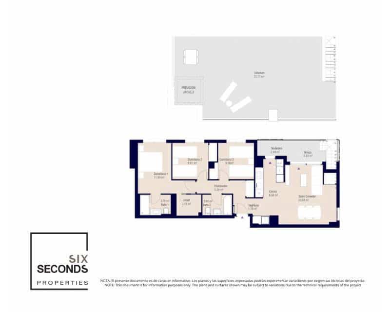 3 Zimmer Penthouse zu verkaufen in Alicante / Alacant Stadt mit Pool - 430.000 € (Ref: 9834593)