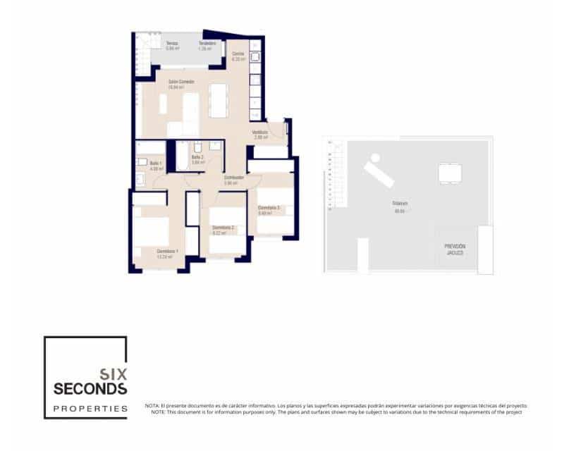 3 Zimmer Penthouse zu verkaufen in Alicante / Alacant Stadt mit Pool - 399.500 € (Ref: 9834594)