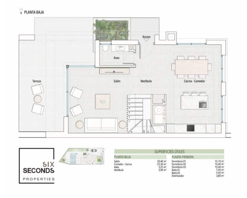3 quarto Moradia Geminada para venda em Villamartin com piscina garagem - 559 000 € (Ref: 9834595)