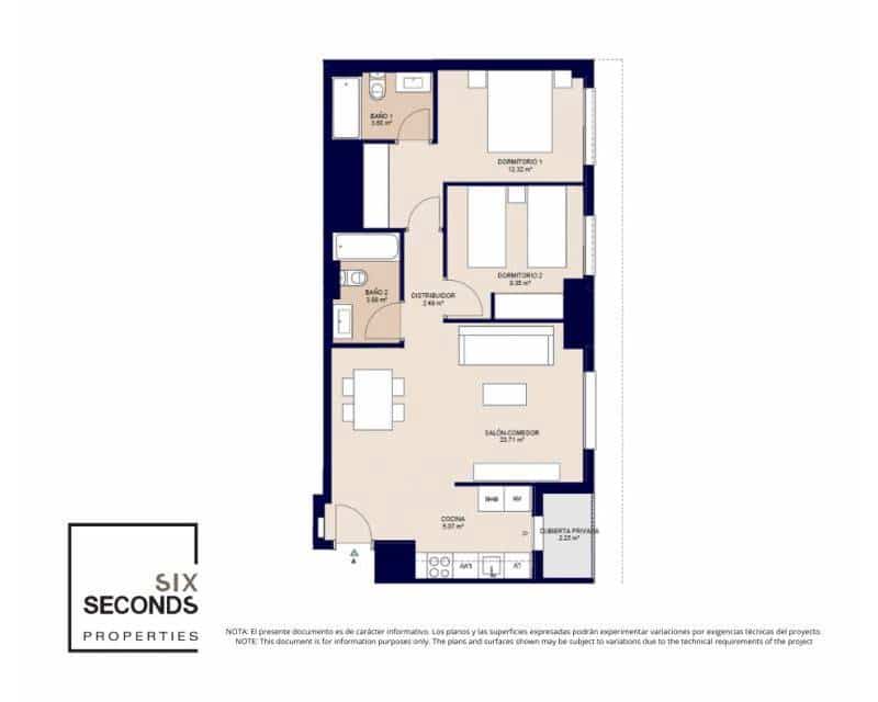 2 bedroom Apartment for sale in Alicante / Alacant city with pool - € 265,500 (Ref: 9841607)