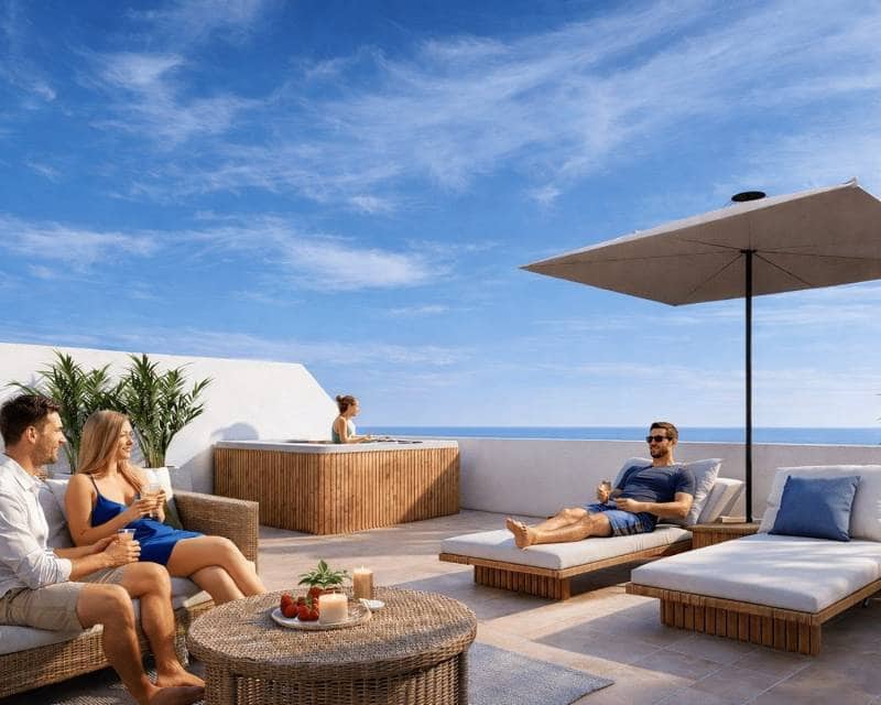 2 chambre Penthouse à vendre à Los Alcazares avec piscine - 369 900 € (Ref: 9848157)