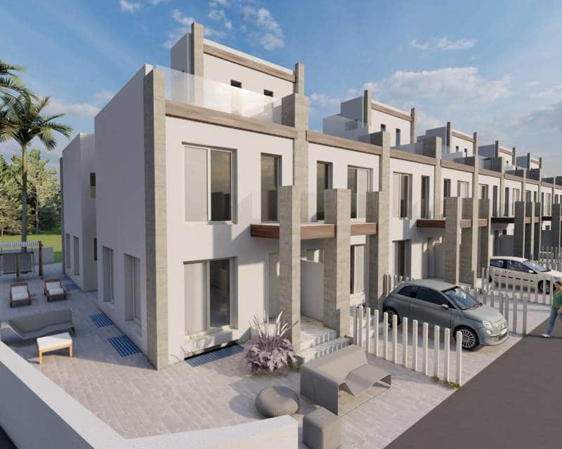 2 Zimmer Doppelhaus zu verkaufen in Gran Alacant mit Pool - 306.000 € (Ref: 9882637)