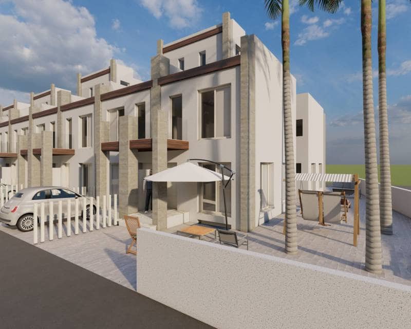 2 Zimmer Doppelhaus zu verkaufen in Gran Alacant mit Pool - 306.000 € (Ref: 9882637)