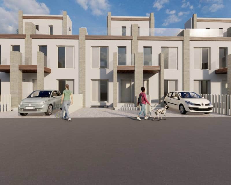 2 Zimmer Doppelhaus zu verkaufen in Gran Alacant mit Pool - 306.000 € (Ref: 9882637)