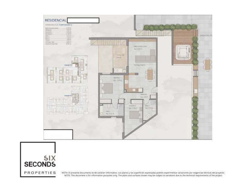 2 Zimmer Penthouse zu verkaufen in Torre-Pacheco mit Pool - 192.000 € (Ref: 9890698)