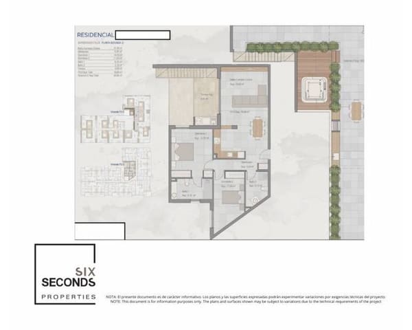 2 bedroom Penthouse for sale in Torre-Pacheco with pool - € 192,000 (Ref: 9890698)