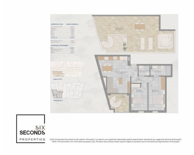 2 sypialnia Penthouse na sprzedaż w Lo Pagan z basenem - 289 000 € (Ref: 9891082)