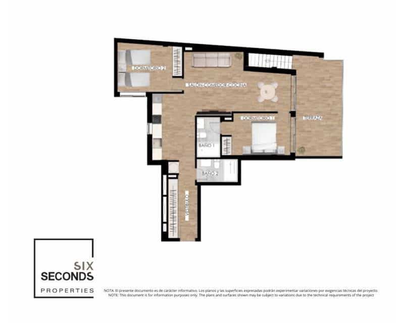 2 slaapkamer Penthouse te koop in Torrevieja met zwembad - € 349.000 (Ref: 9909477)