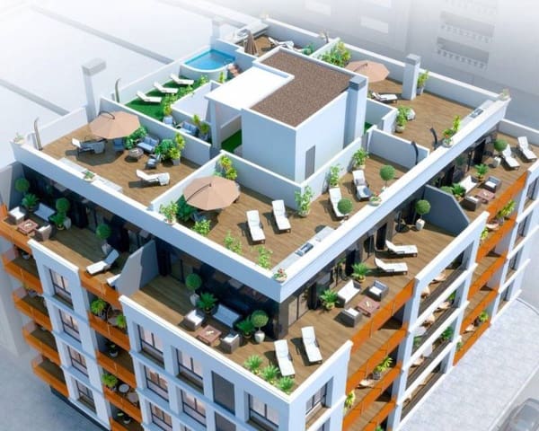 2 sovrum Takvåning till salu i Parque de las Naciones, Torrevieja med pool - 349 000 € (Ref: 9909477)