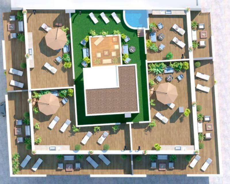 2 makuuhuone Kattohuoneisto myytävänä paikassa Torrevieja mukana uima-altaan - 349 000 € (Ref: 9909477)