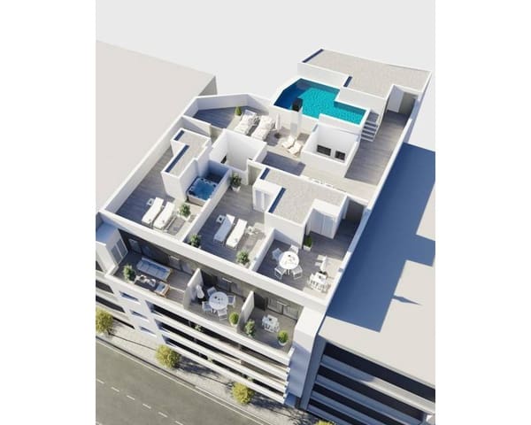 3 chambre Penthouse à vendre à Centro - Muelle Pesquero, Torrevieja avec piscine - 469 000 € (Ref: 9911572)