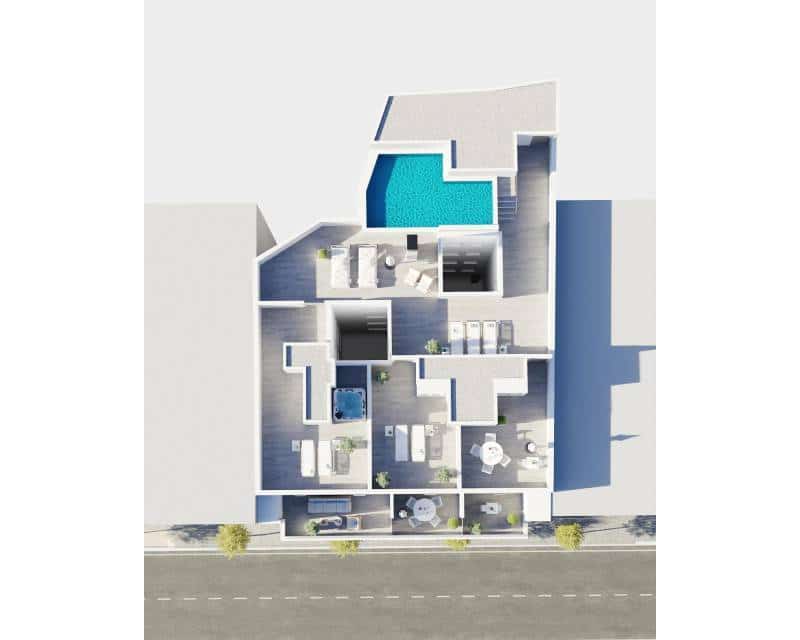 2 soveværelse Lejlighed til salg i Torrevieja med swimmingpool - € 299.000 (Ref: 9911573)
