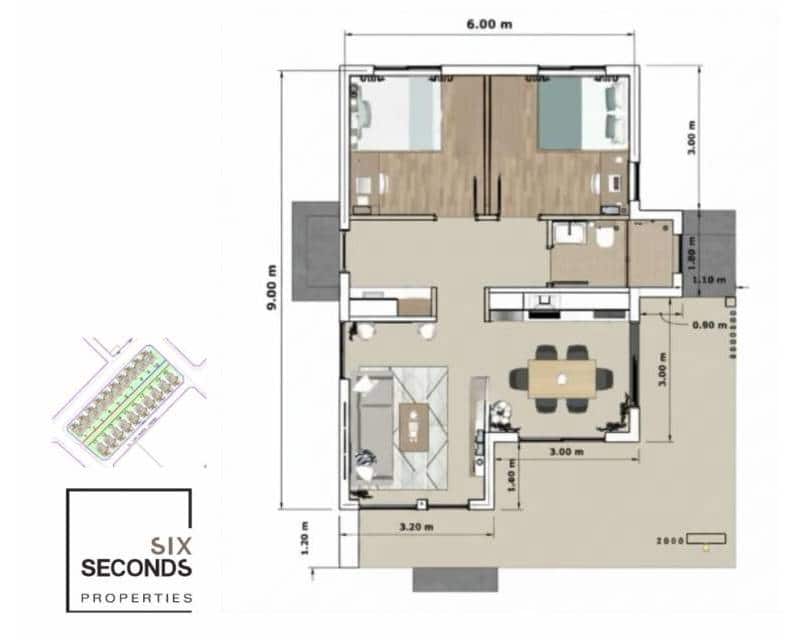 2 Zimmer Villa zu verkaufen in Roldan mit Pool Garage - 160.300 € (Ref: 9918920)