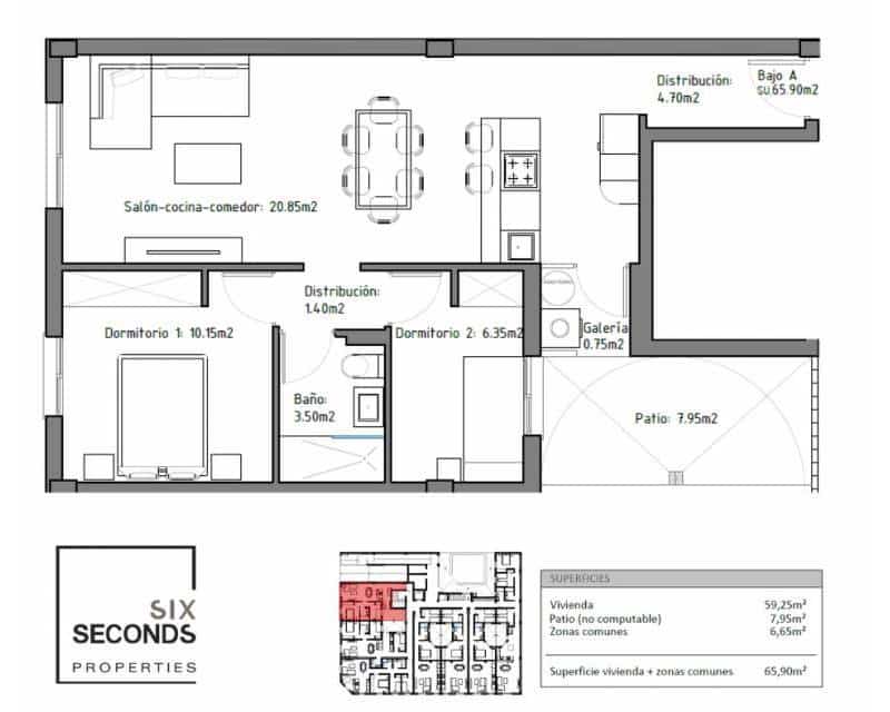2 sypialnia Apartament na sprzedaż w San Isidro z basenem - 140 100 € (Ref: 9935060)