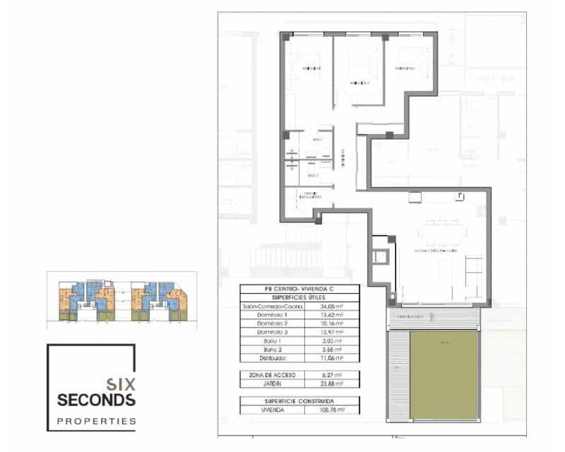 3 soverom Leilighet til salgs i La Villajoyosa / Vila Joiosa med svømmebasseng - € 335 000 (Ref: 9961550)