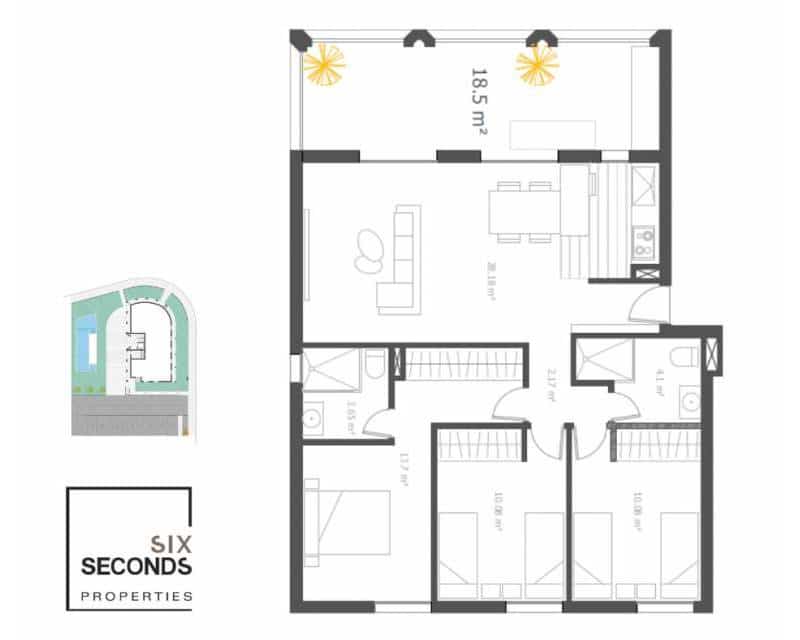 3 camera da letto Appartamento in vendita in La Villajoyosa / Vila Joiosa con piscina garage - 500.000 € (Rif: 9964199)