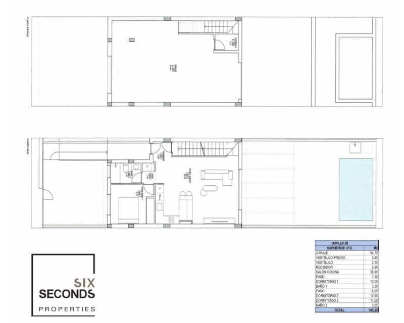 3 quarto Moradia em Banda para venda em Los Alcazares com piscina garagem - 382 000 € (Ref: 9965738)