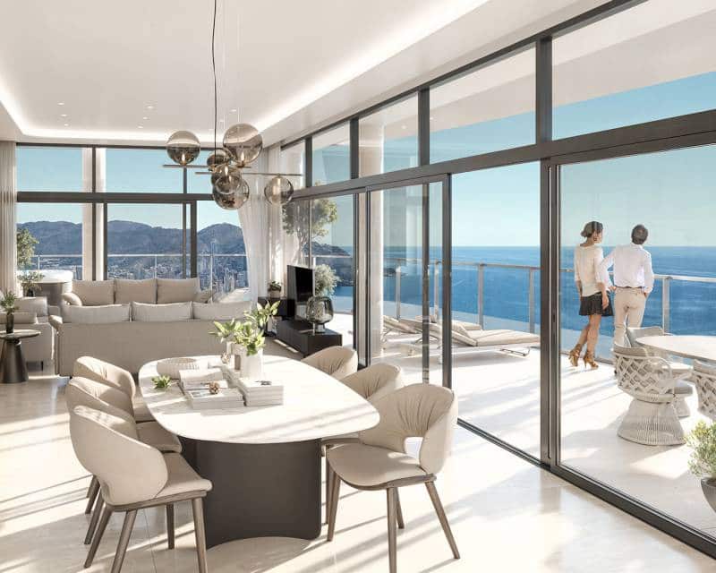 1 quarto Apartamento para venda em Benidorm com piscina - 607 000 € (Ref: 9989681)