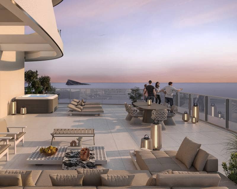 1 quarto Apartamento para venda em Benidorm com piscina - 607 000 € (Ref: 9989681)