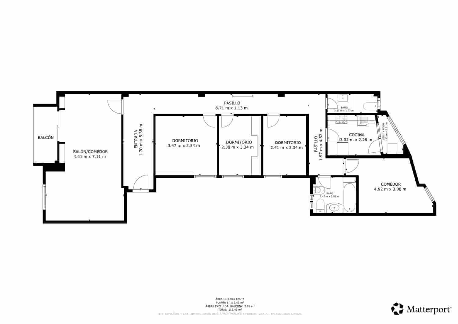 4 sypialnia Apartament na sprzedaż w Miasto Walencja z garażem - 340 000 € (Ref: 10003619)
