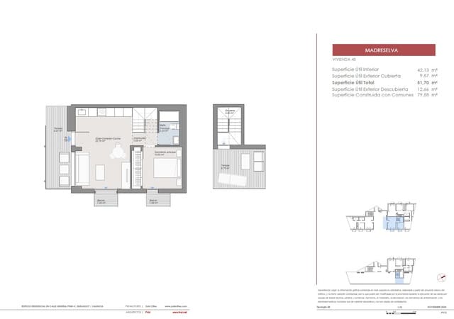 1 makuuhuone Kattohuoneisto myytävänä paikassa Burjassot - 317 000 € (Ref: 9459476)