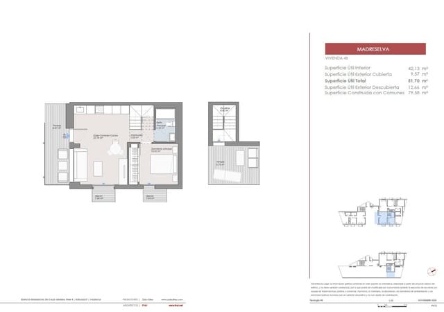 1 sovrum Takvåning till salu i Burjassot - 278 500 € (Ref: 9459476)