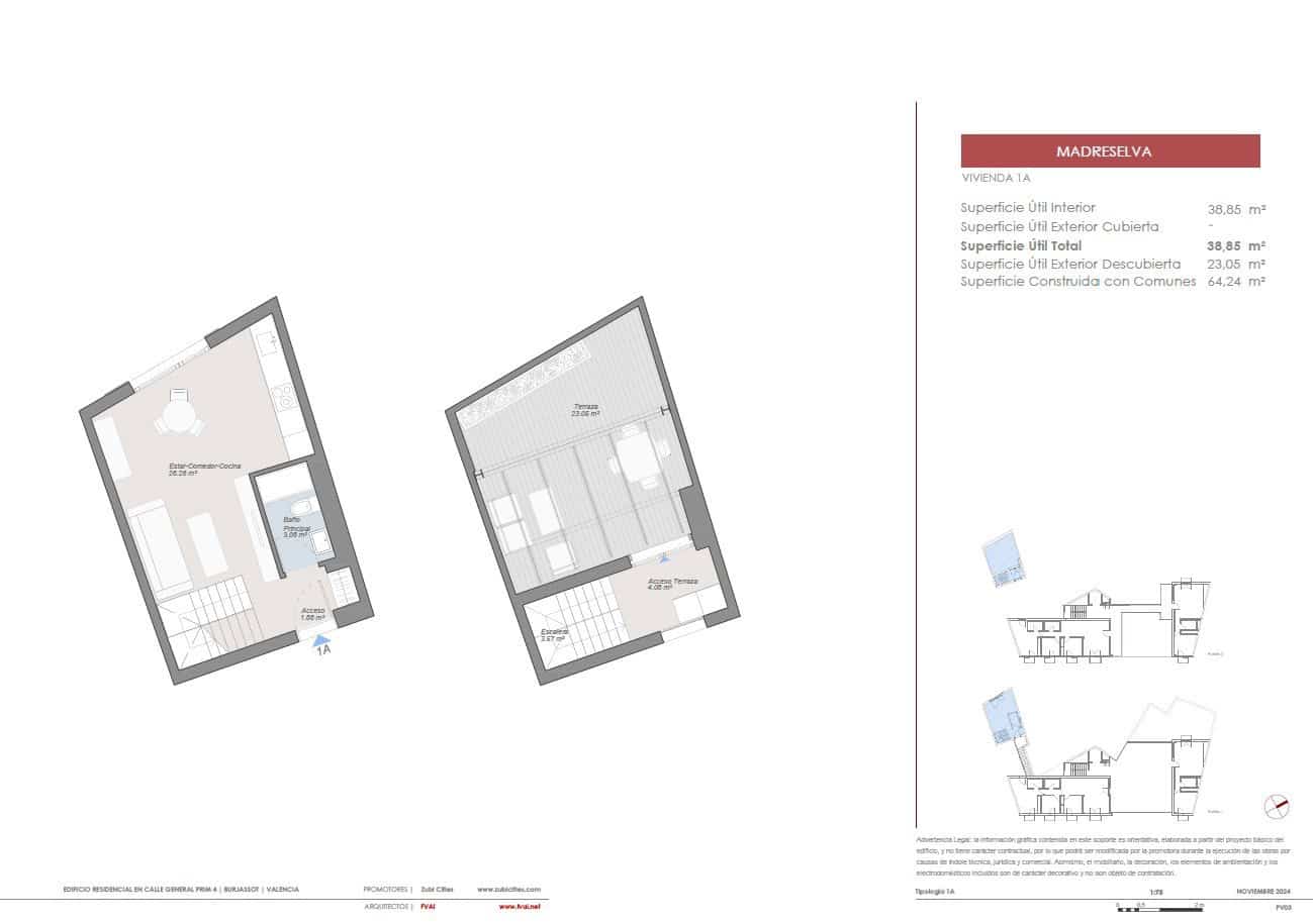 1 bedroom Studio for sale in Burjassot - € 180,000 (Ref: 9459477)