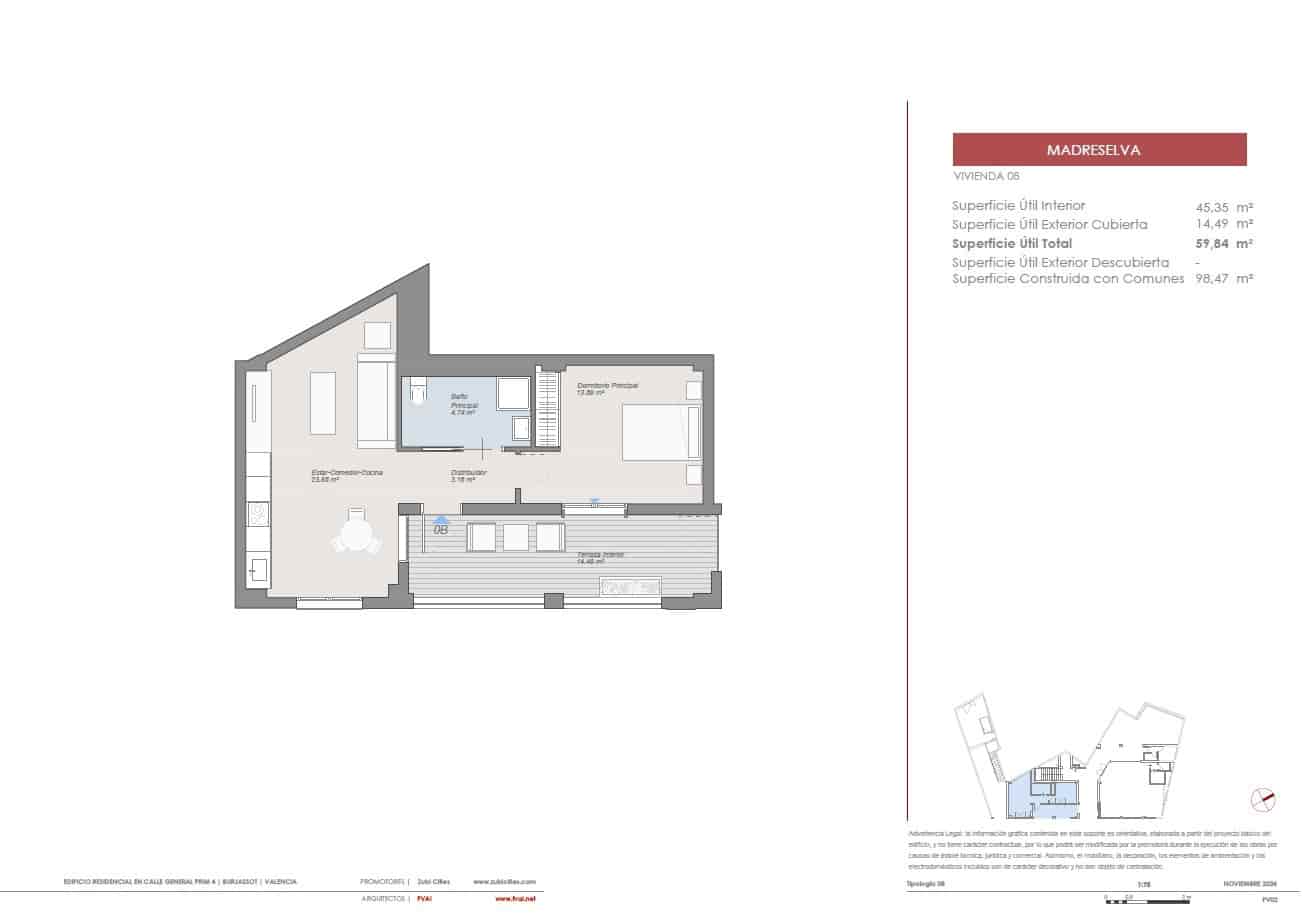 Apartamento de 1 habitación en Burjassot en venta - 313.200 € (Ref: 9459478)