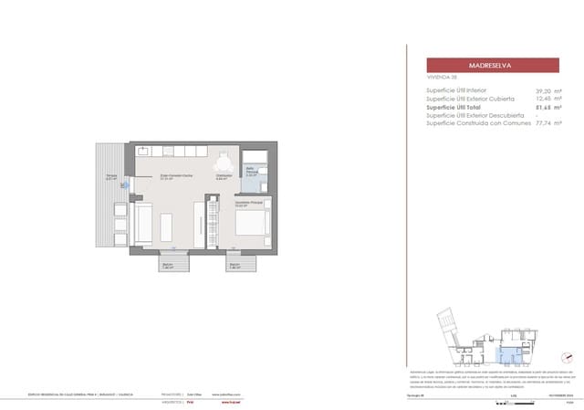 1 sovrum Lägenhet till salu i Burjassot - 284 700 € (Ref: 9459479)