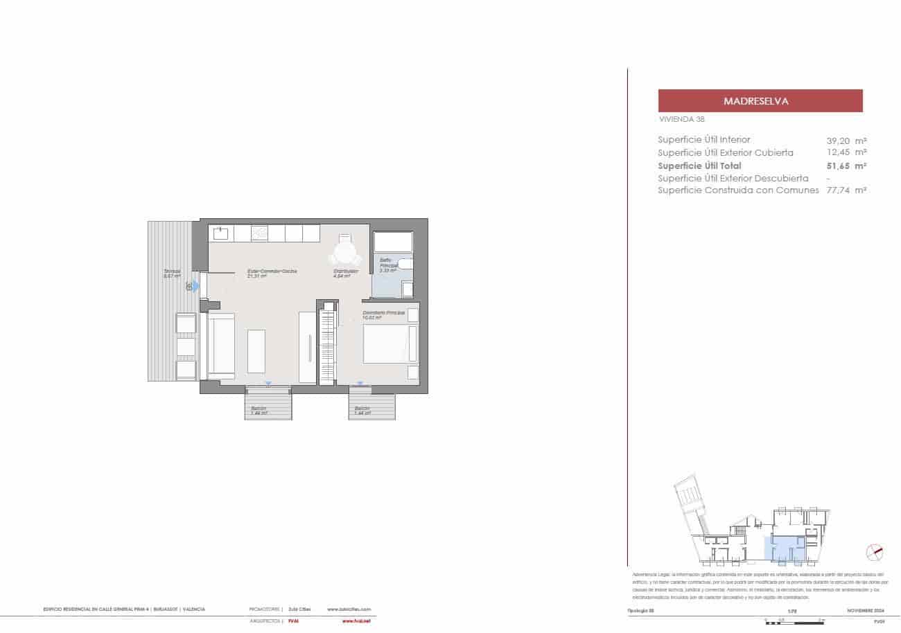 1 soverom Leilighet til salgs i Burjassot - € 249 000 (Ref: 9459479)